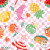 HC065 Beach and Fruits Check Pink
