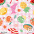 HC066 Beach and Fruits Gingham Pink