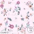 LAA012 A little magic floral pink