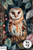 Retail Journal Panel  -  J626 Owl A4 size on Litchi Vinyl