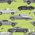 LAA036 Monster Cars Green