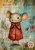 Journal Panel - J871 Little Mouse A5 size on Smooth Vinyl