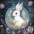 Panel -  Spring Woodland Crystal Balls Rabbit