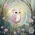 Panel -  Spring Woodland Crystal Balls Owl