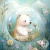 Panel -  Spring Woodland Crystal Balls Bear