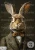 Journal Panel -J469 Anthro Animal Rabbit