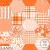 LAA054 Pumpkin lane floral patchwork cream