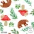 AF006 Woodland bear and toadstool