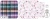 Retail Purse Pal - J326 Pastel Whimsy Rainbow on Litchi vinyl FLAW