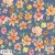 AF018 pink and orange summer floral blue nova