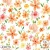 AF020 pink and orange summer floral white