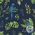 CR1243 Tropical Jungle Foliage Macaw Navy Blue