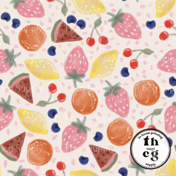 BF383 Watercolor Fruits