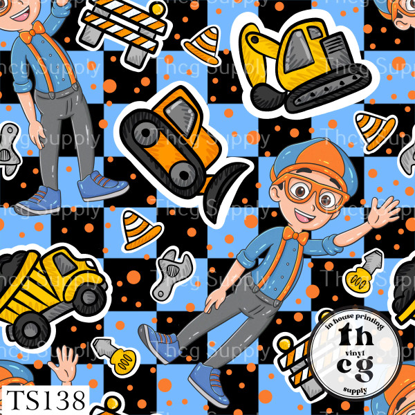 TS138 Blip B Blue Checker