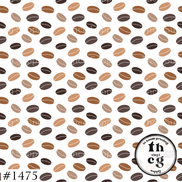 #1475 Coffee Beans White