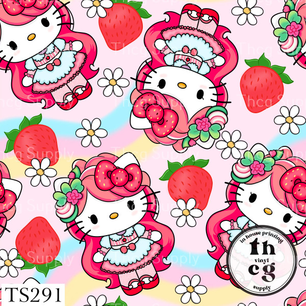 TS291 Strawberry Cat