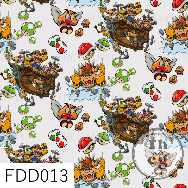 FDD013 Browser and Mushroom boys White
