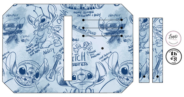 Cut and Sew - Pocket Pal ID047 Blue Alien large