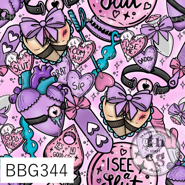 BBG344 I See a Slut Pink