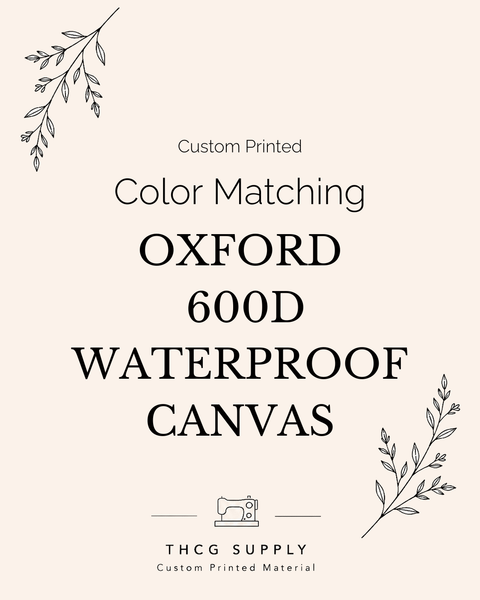 Custom Color Matching Oxford 600D Waterproof Canvas