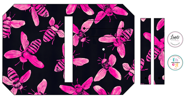 Cut and Sew - Pocket Pal JCD Pink Queen Bees