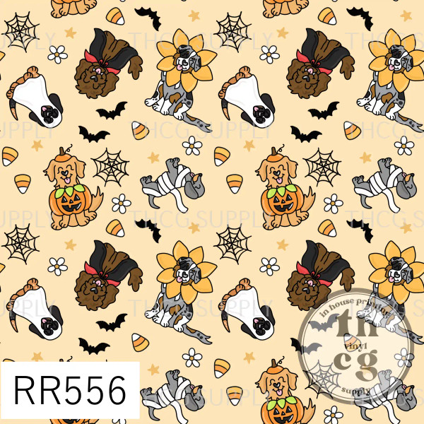 RR556 Spooky Pups Yellow