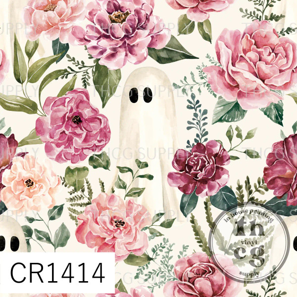 CR1414  Moonlit Hollow Ghost Floral Light
