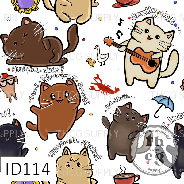 ID114 Friends Kitty Light White