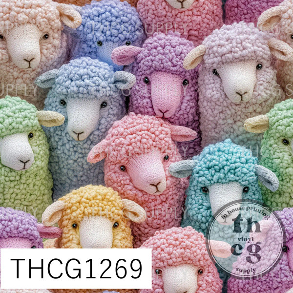 THCG1269 Pastel Sheep THCG1269 Pastel Sheep