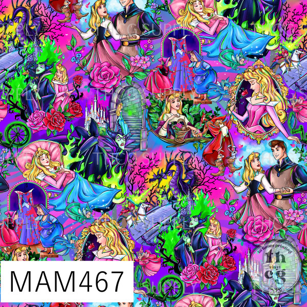 MAM467 Sleepy Princess Rainbow Beauty leaves purple
