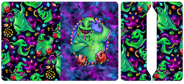 Cut and Sew - Mini Notebook Cover MAM273 Oogie Boogie Purple Cut and Sew - Mini Notebook Cover MAM273 Oogie Boogie Purple