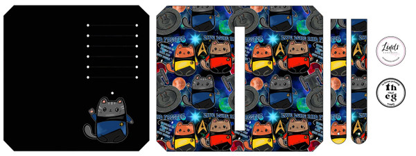 Cut and Sew - Purse Pal star cat x2