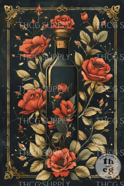 Journal Panel - J779 Wine with Roses Journal Panel - J779 Wine with Roses