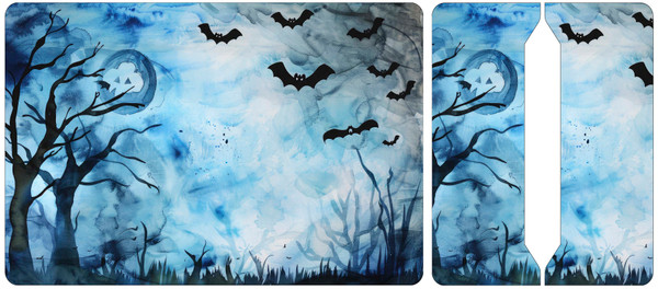 Cut and Sew - Mini Notebook Cover Halloween 45 Cut and Sew - Mini Notebook Cover Halloween 45