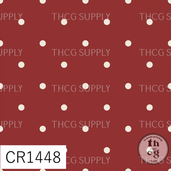 CR1448 Briar and Pine  Polka Dot Red