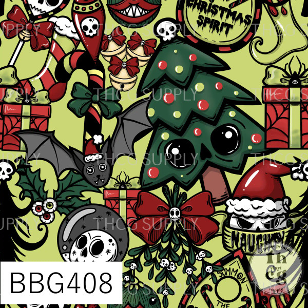 BBG408 Spooky Christmas Lime