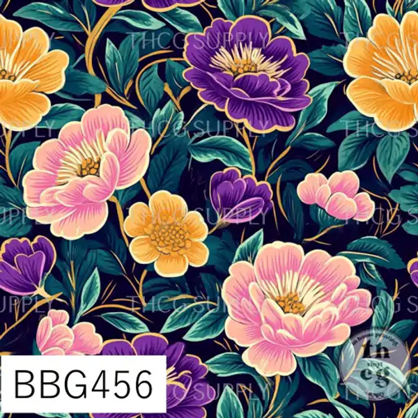 BBG456 Golden Flowers