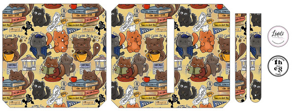 Cut and Sew - Purse Pal ID117 Gilmore Kitties Orange
