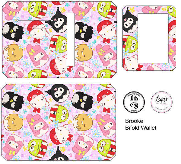 Cut and Sew - Brooke Bifold Wallet HS185 Squish HK