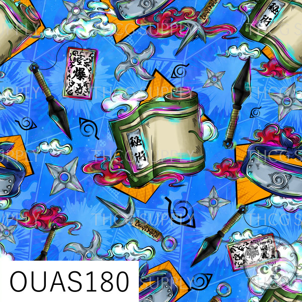 OUAS180  Naruto Cord  Blue
