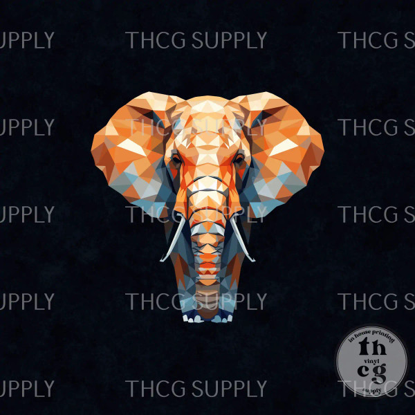 Panel - Geometric Elephant Panel - Geometric Elephant
