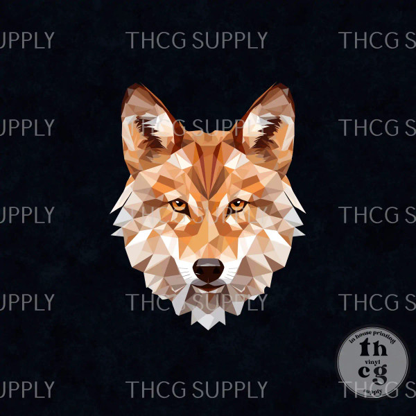 Panel - Geometric Wolf