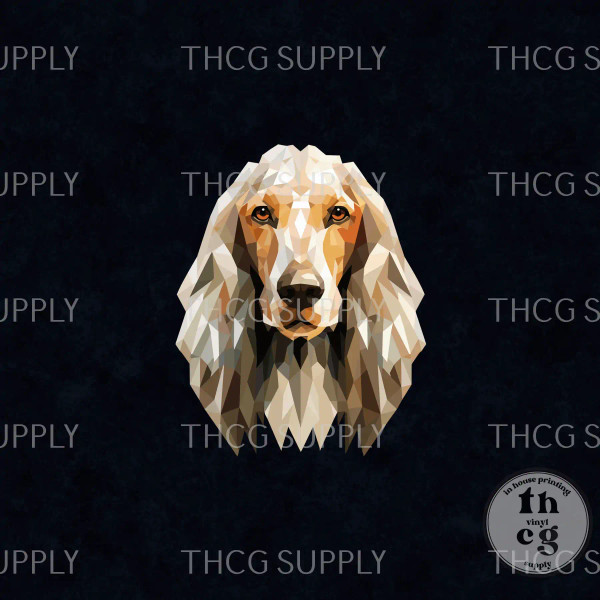 Panel - Geometric Afghan Hound