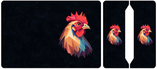 Cut and Sew - Mini Notebook Geometric Chicken