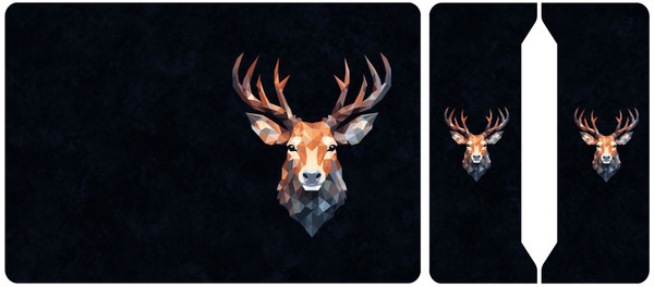 Cut and Sew - Mini Notebook Geometric Deer