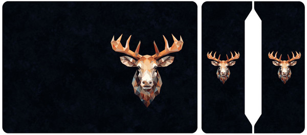 Cut and Sew - Mini Notebook Geometric Moose