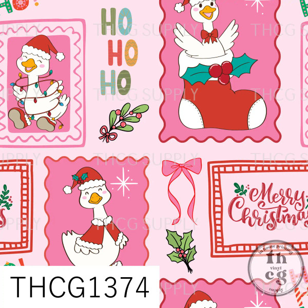 THCG1374 Xmas Goose Pink