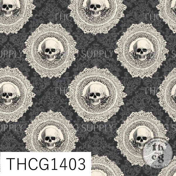 THCG1403 Goth Skull Lacec