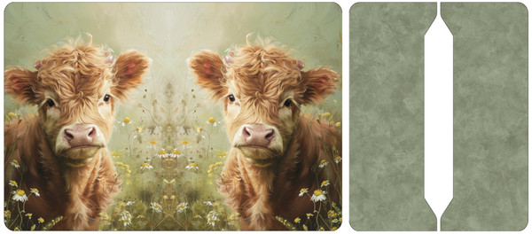 Cut and Sew - Mini Notebook J821 Highland Cow