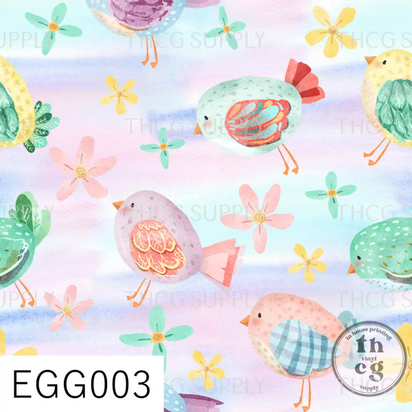 EGG003 Pastel Birds